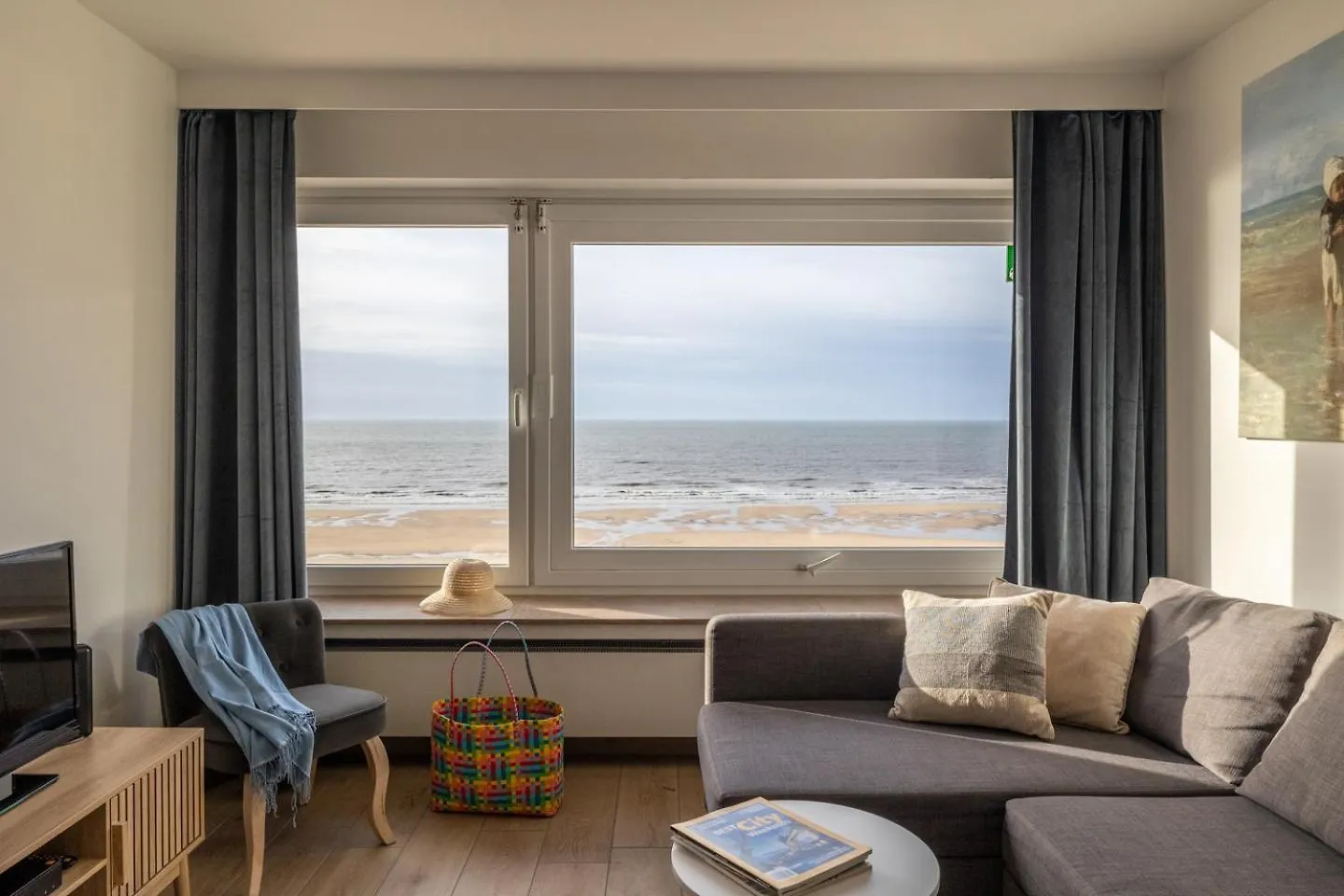 Strand OOSTENDE - SEAVIEW Cosy Studio B6 - 5 personen - direct aan het strand, volledig vernieuwd
